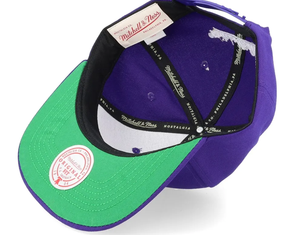 Vintage Hat Trick Purple Snapback - Mitchell & Ness