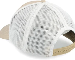 Vintage Industrial White/Beige Trucker - John Deere