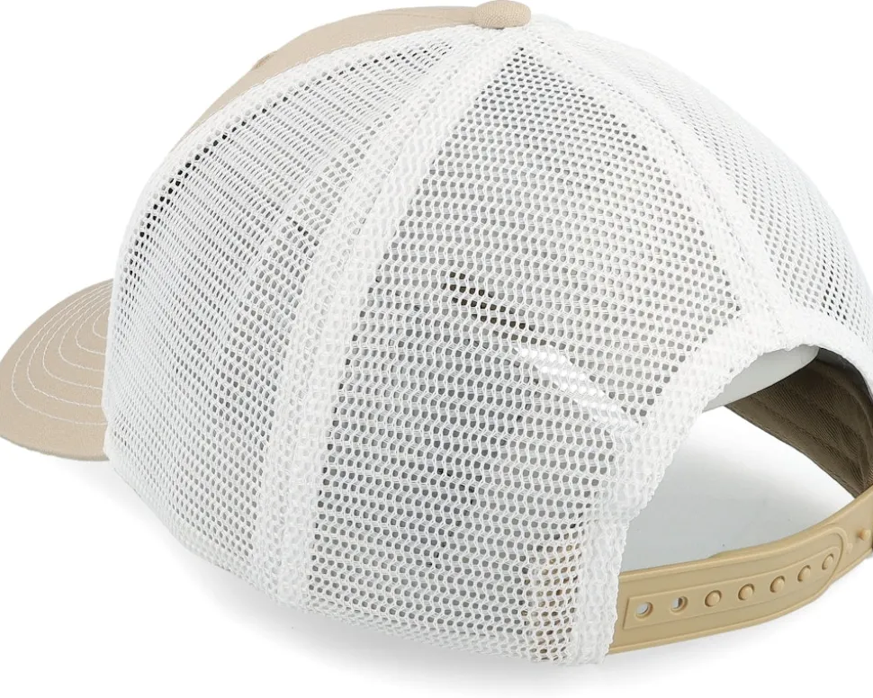 Vintage Industrial White/Beige Trucker - John Deere