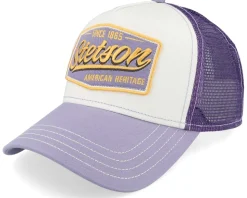 Vintage Lilac/Off White A-Frame Trucker - Stetson