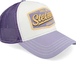 Vintage Lilac/Off White A-Frame Trucker - Stetson