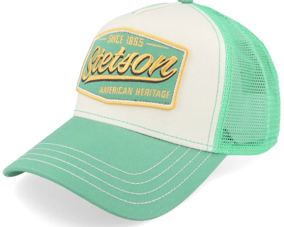 Vintage Mint/Off White A-Frame Trucker - Stetson