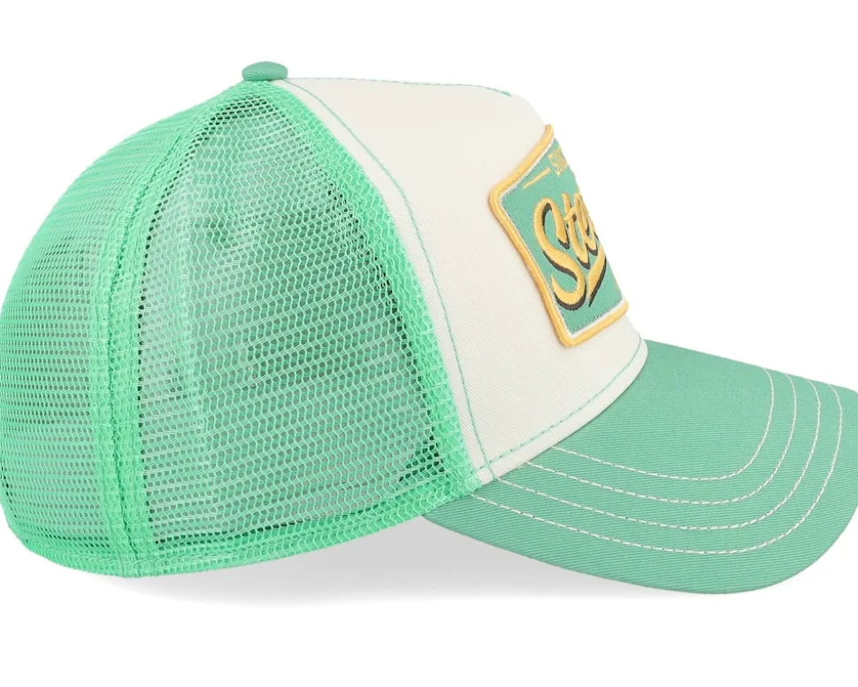 Vintage Mint/Off White A-Frame Trucker - Stetson