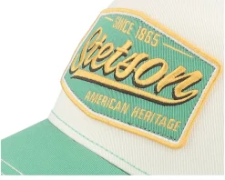 Vintage Mint/Off White A-Frame Trucker - Stetson
