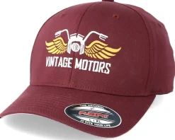 Vintage Motors Maroon Flexfit - Born To Ride