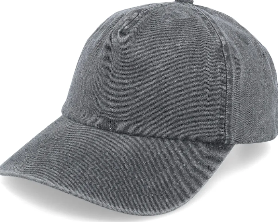 Vintage Washed Black A-Frame Dad Cap - Beechfield