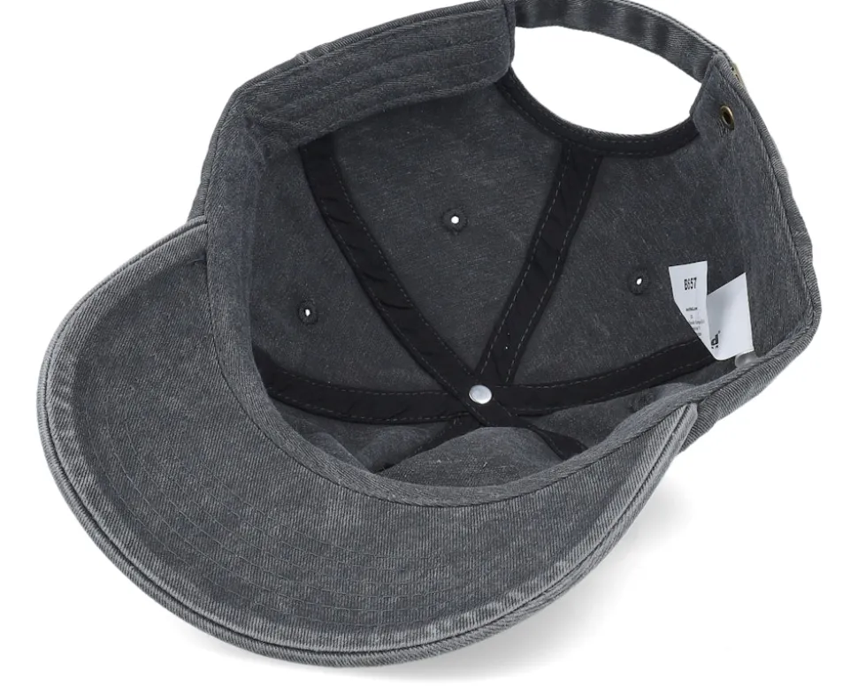Vintage Washed Black A-Frame Dad Cap - Beechfield