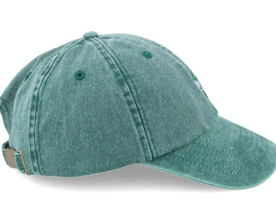 Vintage Washed Bottle Green Dad Cap - Iconic
