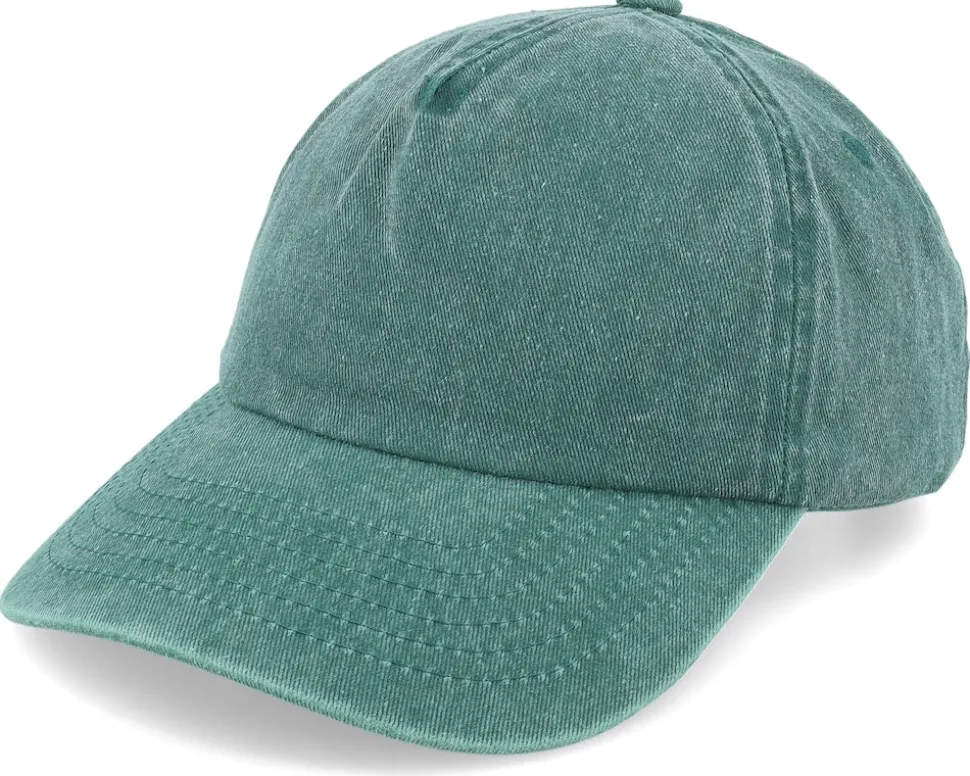 Vintage Washed Bottle Green A-Frame Dad Cap - Beechfield