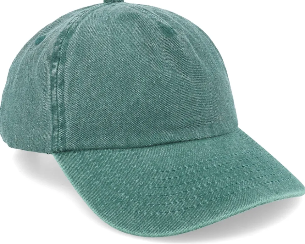 Vintage Washed Bottle Green A-Frame Dad Cap - Beechfield