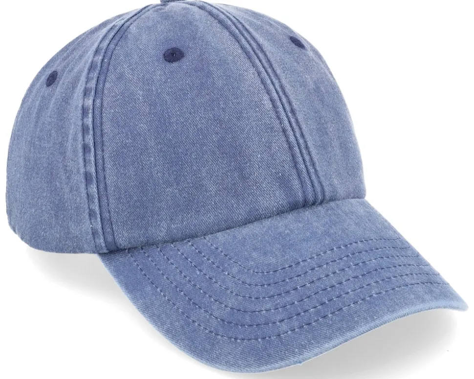 Vintage Washed Denim Blue Dad Cap - Beechfield