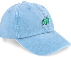 Vintage Washed Denim Light Blue Dad Cap - Iconic
