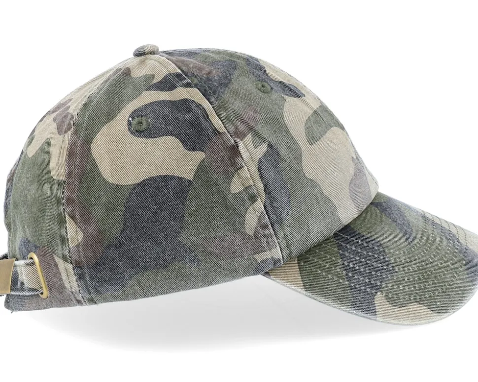 Vintage Washed Jungle Camo Dad Cap - Beechfield