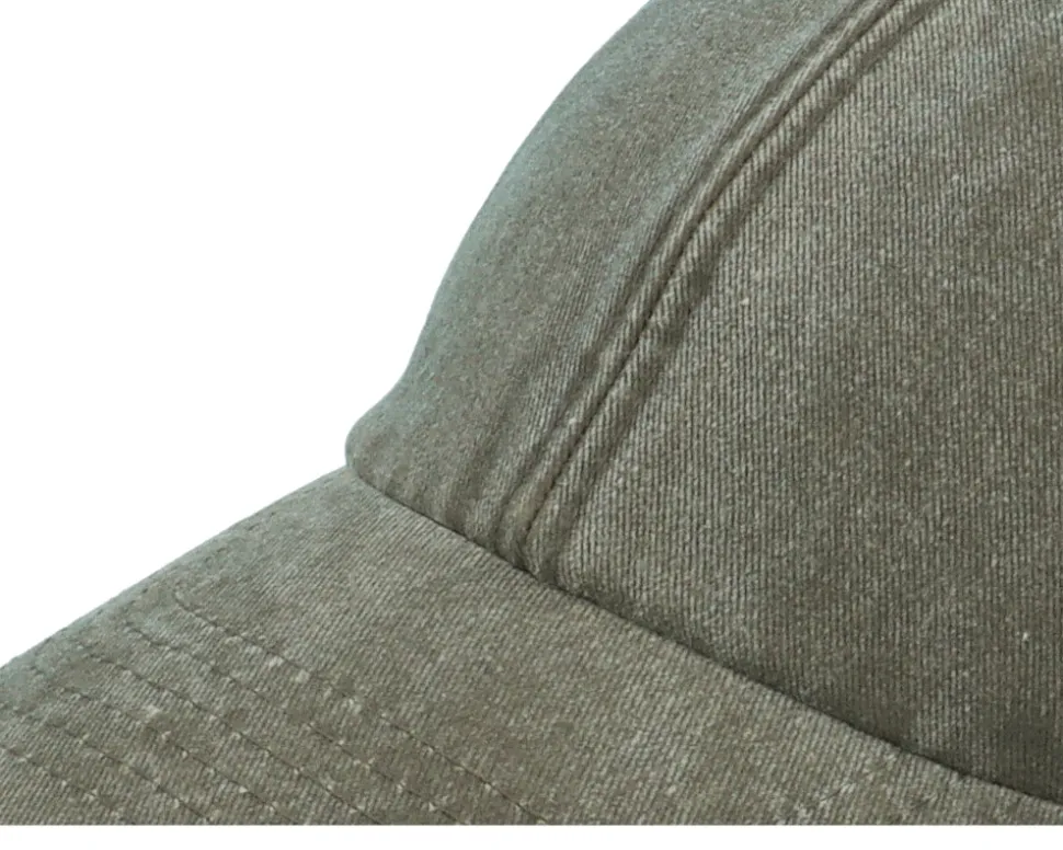 Vintage Washed Olive Dad Cap - Beechfield
