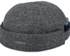 Virgin Wool/Linen Black Docker - Stetson