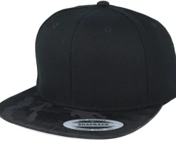 Visor Black Camo Snapback - Yupoong