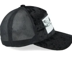 Vitruvian Man Patch Velvet Black Trucker - Public Domain