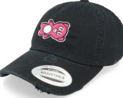 Vodoo Pink Teddy Black Destroyed Dad Cap - Abducted