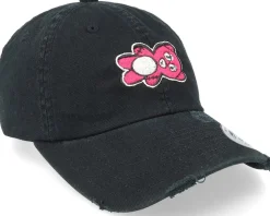 Vodoo Pink Teddy Black Destroyed Dad Cap - Abducted