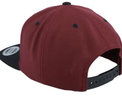 Vulcano Maroon Black Snapback - Wild Spirit