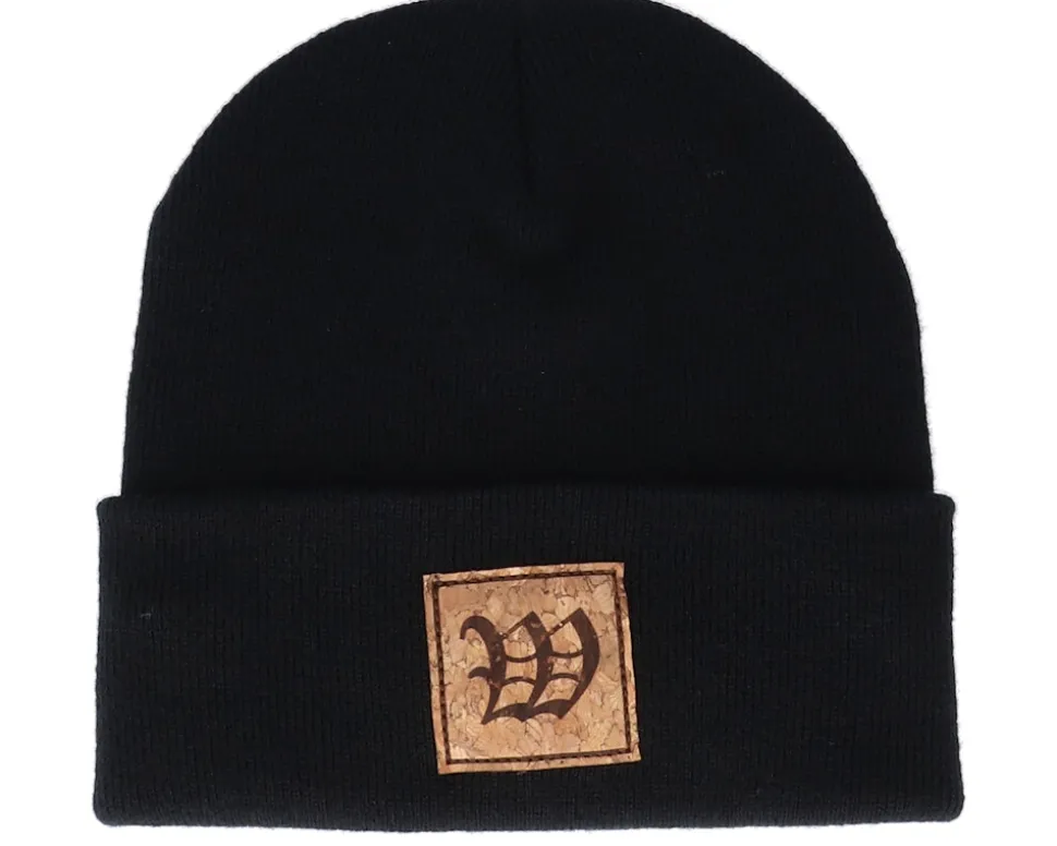 W Letter Patch Black Cuff - Iconic