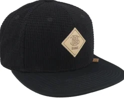 Waffle Corduroy Black Snapback - Djinns