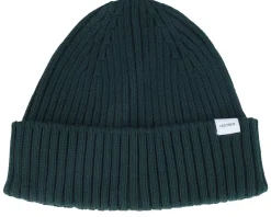 Walter Cotton Rib Beanie Pine Green - Les Deux