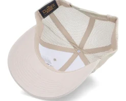 Wanderlust Logo Khaki Trucker - Wild Spirit