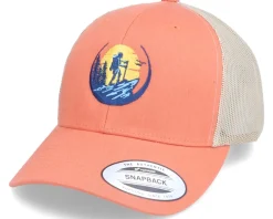 Wanderlust Logo Orange/Khaki Trucker - Wild Spirit