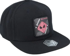 Warrior Box Patch Black Snapback - Critiql Hit