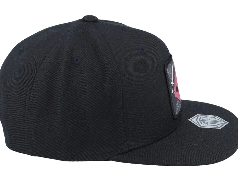 Warrior Box Patch Black Snapback - Critiql Hit