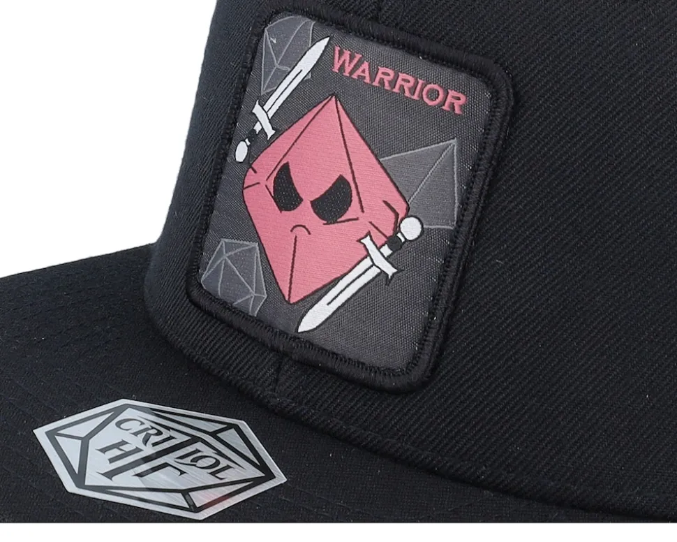 Warrior Box Patch Black Snapback - Critiql Hit