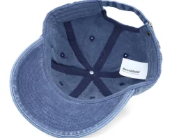Washed Denim Blue Dad Cap With Embroidery - Beechfield