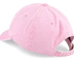 Washed Dusky Pink Dad Cap With Embroidery - Beechfield