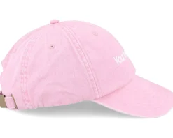 Washed Dusky Pink Dad Cap With Embroidery - Beechfield