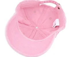 Washed Dusky Pink Dad Cap With Embroidery - Beechfield
