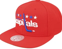 Washington Capitals Alternate Flip Red Snapback - Mitchell & Ness