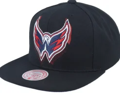 Washington Capitals Big Face 7.0 Vintage Black Snapback - Mitchell & Ness