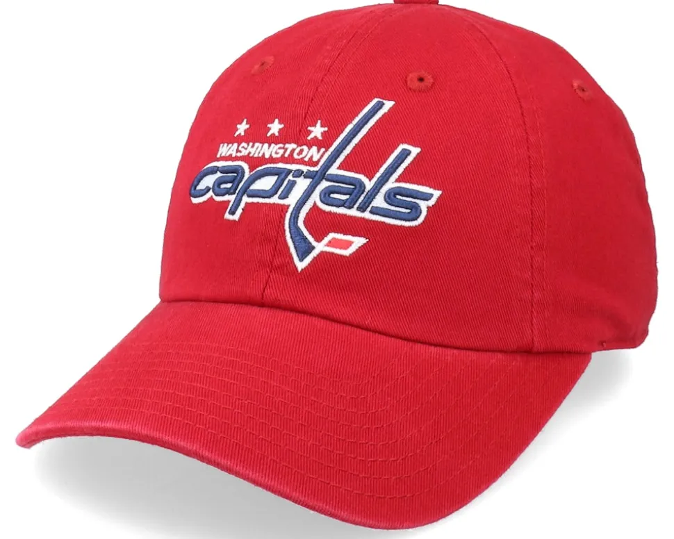 Washington Capitals Blue Line Red Dad Cap - American Needle