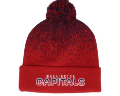 Washington Capitals Iconic Gradiant Beanie Pom Athl Red-Athl Pom - Fanatics