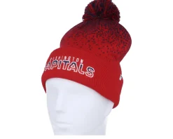 Washington Capitals Iconic Gradiant Beanie Pom Athl Red-Athl Pom - Fanatics