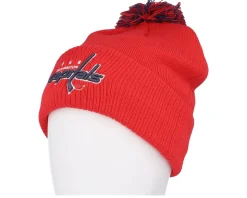 Washington Capitals NHL Cuffed Beanie Red Pom - Adidas