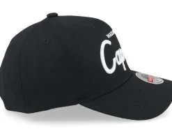 Washington Capitals NHL Classic Script Black Adjustable - Mitchell & Ness