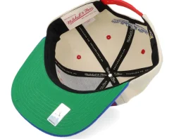 Washington Capitals Pop Panel Off White/Royal Snapback - Mitchell & Ness