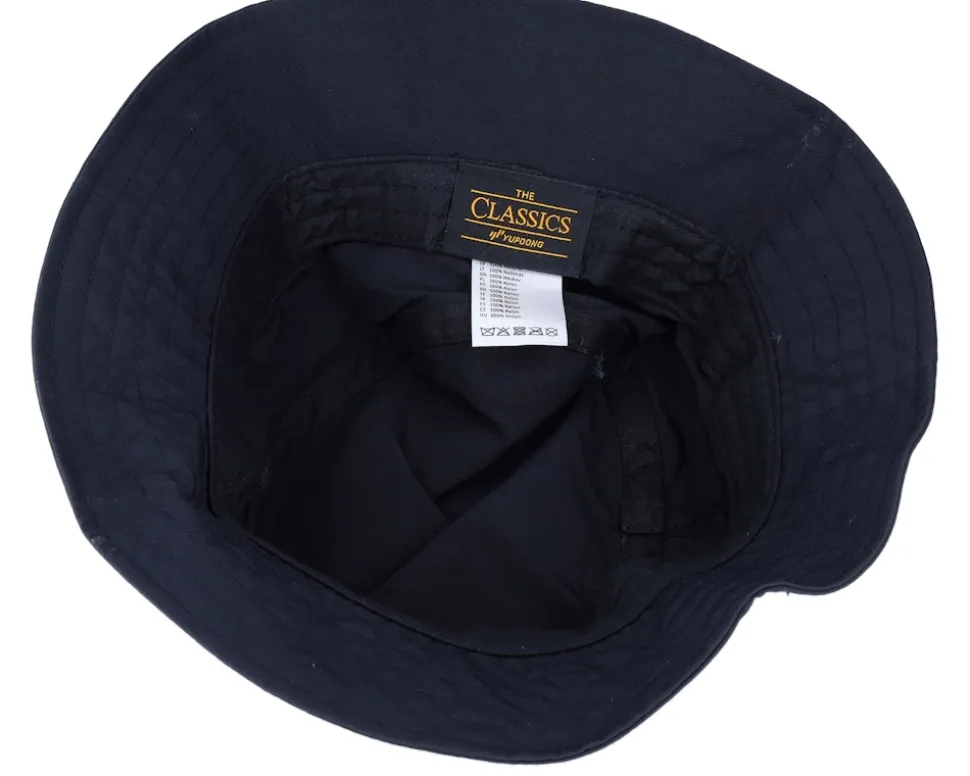 Water Repellent Black Bucket - Yupoong