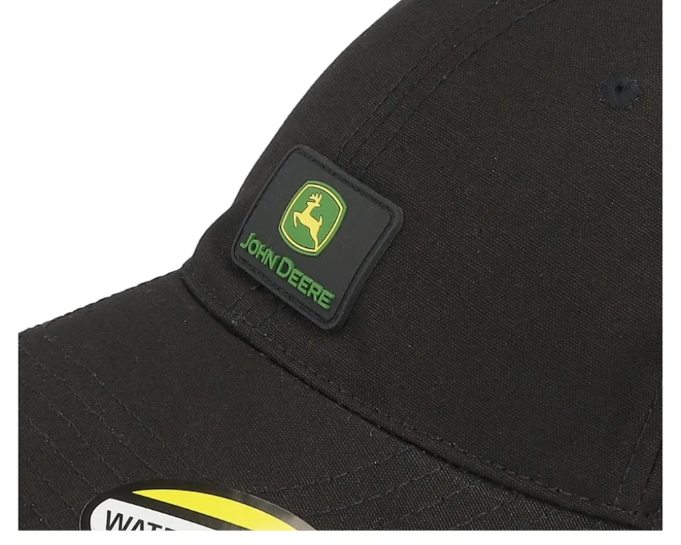Water Resistant Black Dad Cap - John Deere
