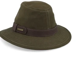 Waxed Cotton Olive Traveller - Stetson