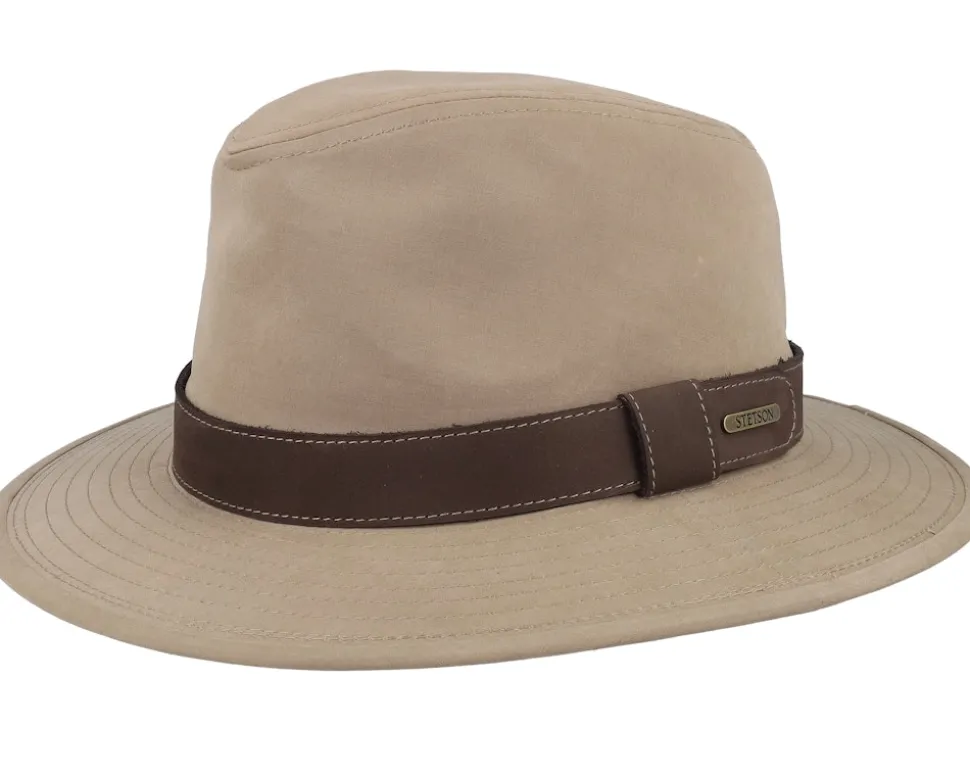 Waxed Cotton Wr Sand Traveller - Stetson