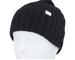 Wells Fleck Rib Beanie Black Cuff - Les Deux