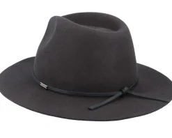 Wesley Packable Washed Black Xl Fedora - Brixton